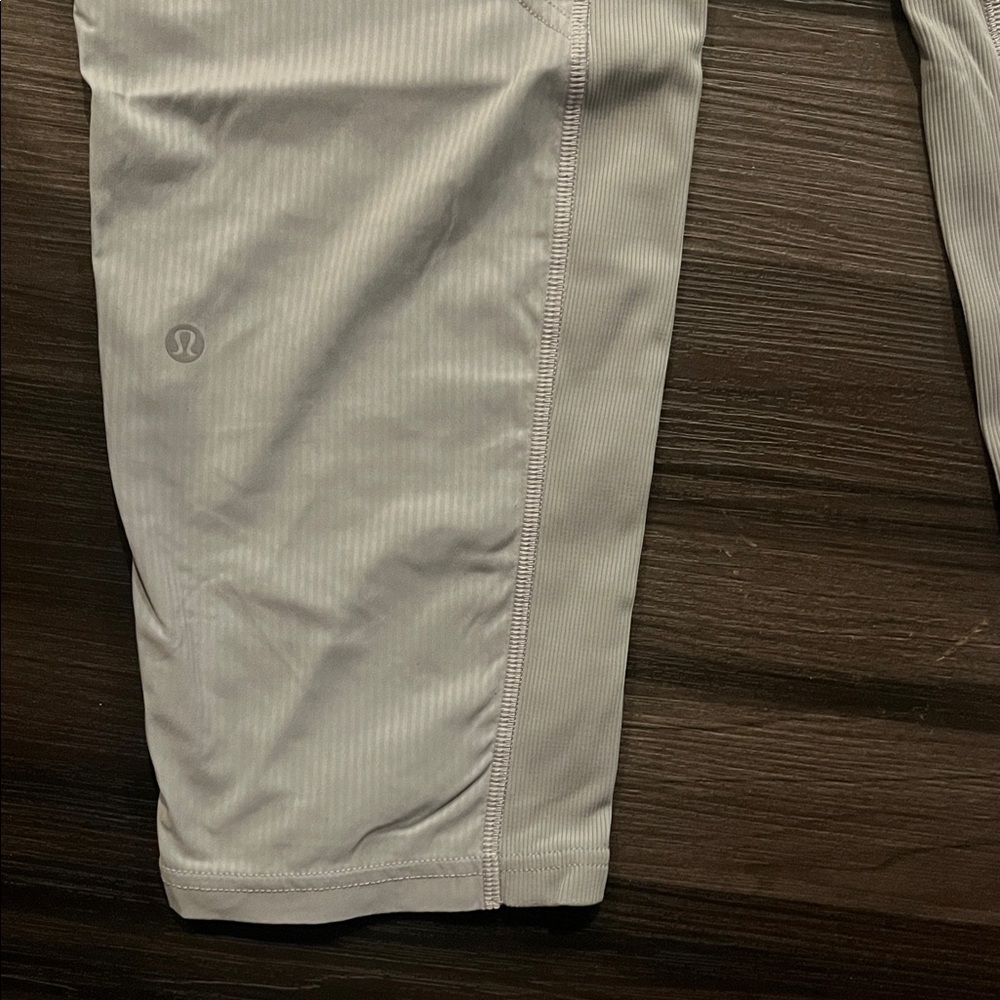 LULULEMON Light gray Ribbed Drawstring Joggers - Picture 9 of 13